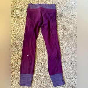 Lululemon Align purple ankle length leggings, size 4